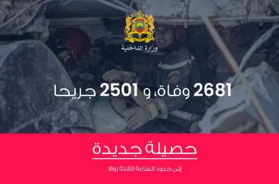إرتفاع حصيلة الوفيات إلى 2681 حالة و 2501 جريحا