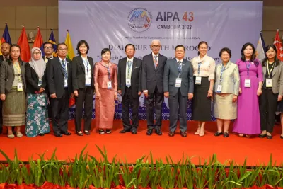 السيد رشيد الطالبي يشارك في أشغال الدورة الثالثة والأربعين للجمعية البرلمانية بكمبوديا