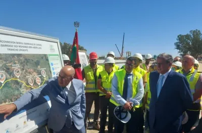 عزيز أخنوش يزور مشروع الربط المائي بين سبو وأبي رقراق