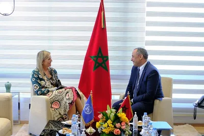 ملكة هولاندا تبحث مع السيد رياض مزور سبل تطوير قطاع التمويل الرقمي