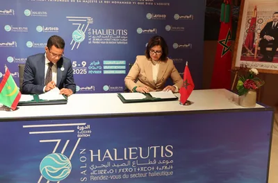 "أليوتيس" 2025 : انعقاد اللجنة المشتركة المغربية الموريتانية في مجال الصيد البحري وتربية الأحياء المائية