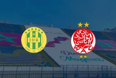 جماهير الوداد تزين المدرجات بخريطة المغرب في مواجهة شبيبة القبائل الجزائري الليلة