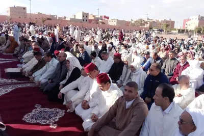 إقامة صلاة الاستسقاء بمختلف مساجد ومصليات جهة كلميم وادنون استدرارا للغيث