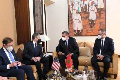 عزيز أخنوش يستقبل وزير الخارجية الأمريكي أنتوني بلينكن