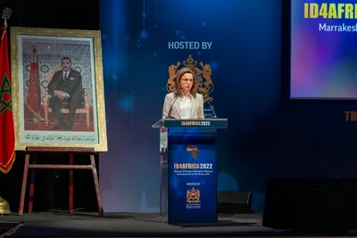 السيدة غيثة مزور تلقي كلمة ترحيب باسم الحكومة المغربية في افتتاح الاجتماع العام السنوي لجمعية ID4Africa