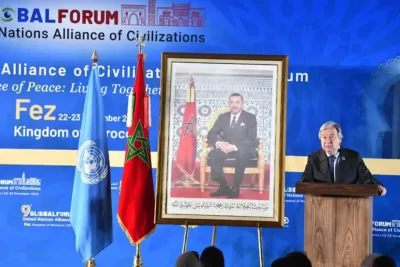 غوتيريش يعرب عن امتنانه للملك محمد السادس على التزامه بالدفاع عن الحوار بين الأديان والثقافات