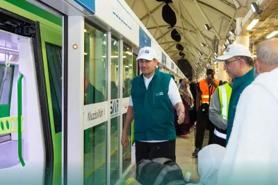 انطلاق أولى رحلات قطار المشاعر المقدسة لموسم حج 1445هـ