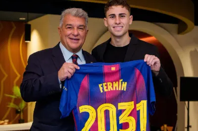 كرة القدم.. برشلونة يمدد عقد لاعبه فيرمين حتى 2031