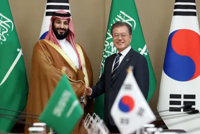 رئيس كوريا الجنوبية يبدأ زيارته الرسمية للسعودية