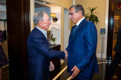مايكل بلومبيرغ يشكر صاحب الجلالة الملك محمد السادس ويثمن الدور المحوري الذي يضطلع به المغرب في مواجهة التحديات العالمية