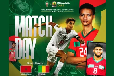 نصف نهائي كأس أمم إفريقيا U23: موعد مباراة المغرب ضد مالي والقنوات الناقلة
