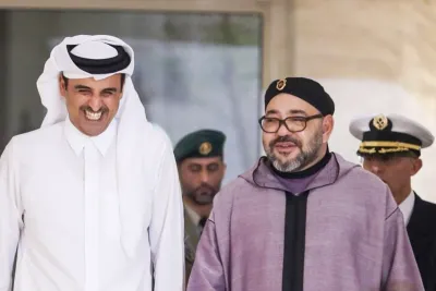 جلالة الملك يهنئ سمو الشيخ تميم أمير دولة قطر بمناسبة العيد الوطني لبلاده