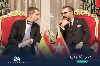 برقية تهنئة إلى جلالة الملك من العاهل الاسباني بمناسبة عيد الشباب