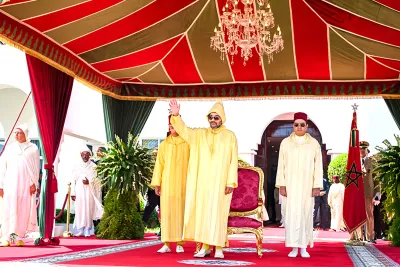 الملك محمد السادس يترأس بالمضيق حفل استقبال بمناسبة عيد العرش المجيد