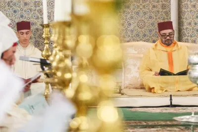 أمير المؤمنين يترأس بمسجد حسان بالرباط حفلا دينيا إحياء لليلة المولد النبوي الشريف