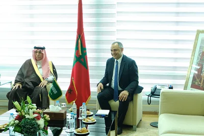 السيد رياض مزور يستقبل وزير التجارة السعودي ماجد بن عبد الله القصبي