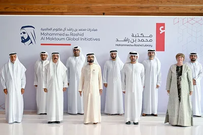 نائب رئيس دولة الإمارات يفتتح مكتبة محمد بن راشد في دبي