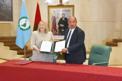 السيد النعم ميارة يتباحث مع رئيسة برلمان أمريكا اللاتينية والكراييب