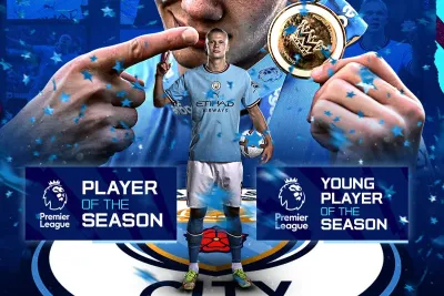 إرلينغ هالاند يحصد جائزتي أفضل لاعب وأفضل لاعب شاب في الدوري الإنكليزي