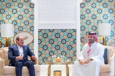 ولي العهد السعودي والرئيس المصري يتباحثان بشأن تطورات الأوضاع في فلسطين