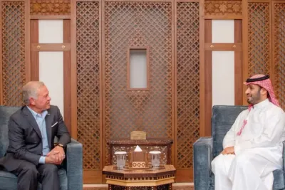 ولي العهد السعودي يجري مباحثات مع العاهل الأردني