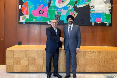 سفير المغرب بالولايات المتحدة يتباحث مع رئيس البنك الدولي