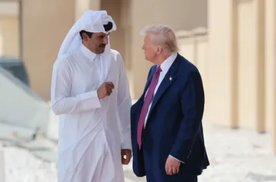 أمير قطر يبحث مع الرئيس الأمريكي آخر المستجدات في المنطقة