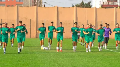 آخر حصة تدريبية لأسود الأطلس قبل مواجهة غانا