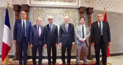 السيد الطالبي العلمي يتباحث مع وفد من أعضاء مكتب المنتدى البرلماني لرؤساء لجان الخارجية والدفاع بالبرلمانات الإفريقية