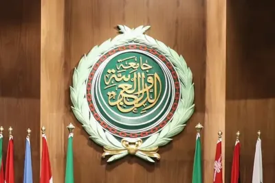 جامعة الدول العربية ... خريطة الوطن العربي المعتمدة رسميا لا تُظهر الحدود بين الدول تعزيزا لمفهوم الوحدة العربية
