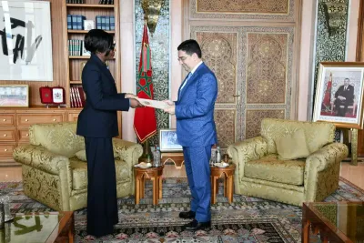 السيد بوريطة يستقبل وزيرة خارجية إفريقيا الوسطى حاملة رسالة خطية إلى جلالة الملك من رئيس الجمهورية