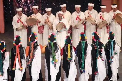 المهرجان الوطني للفنون الشعبية بمراكش يحتفي بفن أحواش الأطلس الكبير