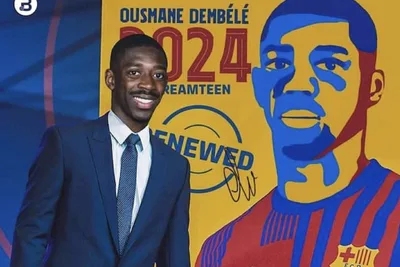 الفرنسي ديمبيلي يجدّد عقده مع نادي برشلونة الإسباني