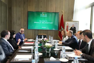 السيدة غيثة مزور والسيد محسن جازولي في اجتماع مع الرئيسة المديرة العامة لشركة Oracle (صور)