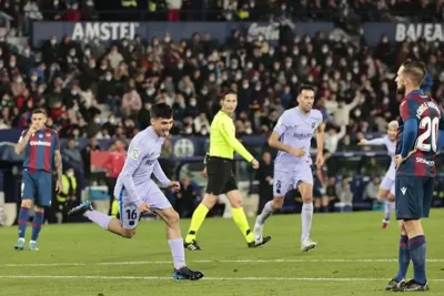 بطولة اسبانيا .. برشلونة يقلب الطاولة على ليفانتي