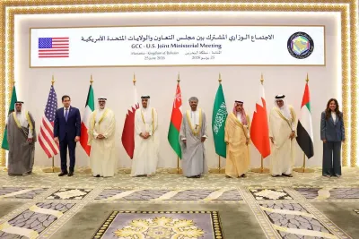 الاجتماع الوزاري الخليجي الأمريكي بالمنامة بحث أمن المنطقة وجهود التهدئة والوساطة (الأمين العام لمجلس التعاون)