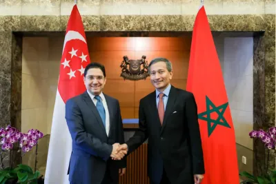 وزير خارجية سنغافورة يزور متحف محمد السادس للفن الحديث والمعاصر بالرباط