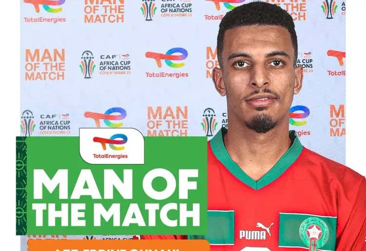 أوناحي أفضل لاعب في مباراة المغرب وتنزانيا