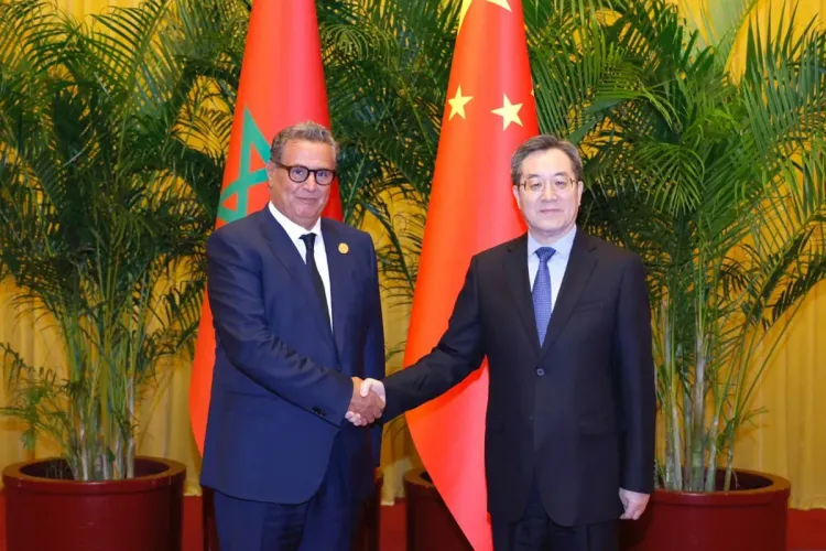 عزيز أخنوش يتباحث ببكين مع نائب رئيس مجلس الدولة الصيني