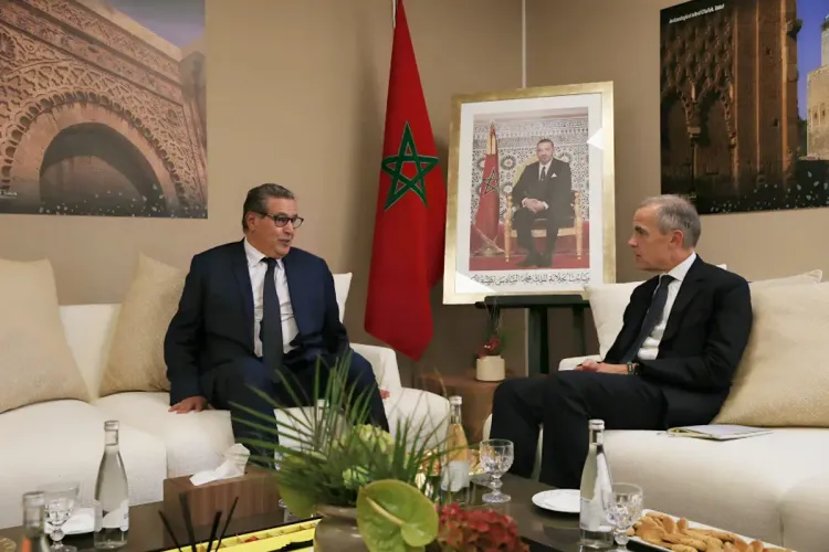 مباحثات تجمع السيد أخنوش بالمبعوث الخاص للأمم المتحدة المعني بالعمل والتمويل المناخي