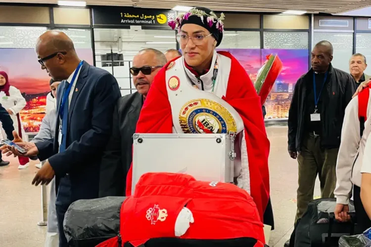 استقبال خاص للبطلة المغربية خديجة المرضي