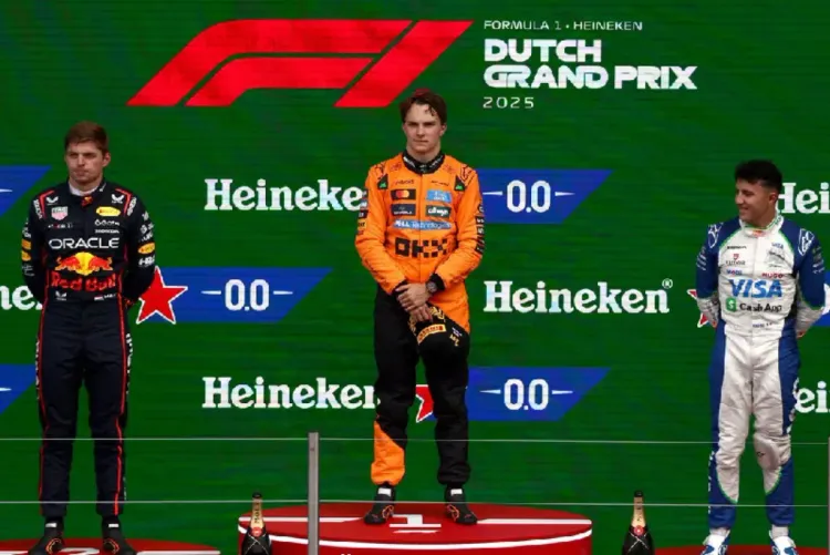 الأسترالي بياستري يتوج بلقب جائزة هولندا الكبرى ويتصدر بطولة العالم للفورمولا واحد