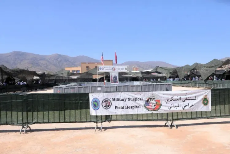 "الأسد الأفريقي 2025".. إقامة مستشفى عسكري طبي جراحي ميداني باقليم تزنيت