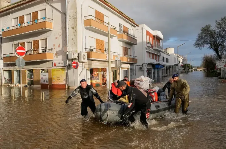 البرتغال في حالة التأهب عقب انهيار جزئي لحاجز مائي وسط البلاد
