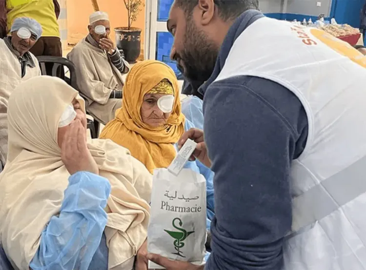 زاكورة.. مؤسسة محمد الخامس للتضامن تمنح الأمل من جديد لمرضى المياه البيضاء "الجلالة"