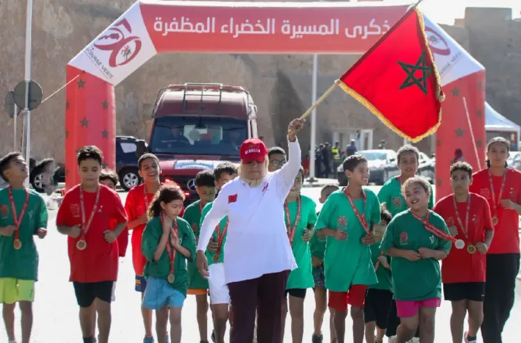 الجديدة.. إنطلاق المرحلة الخامسة من سباق التناوب الرمزي المسيرة الخضراء