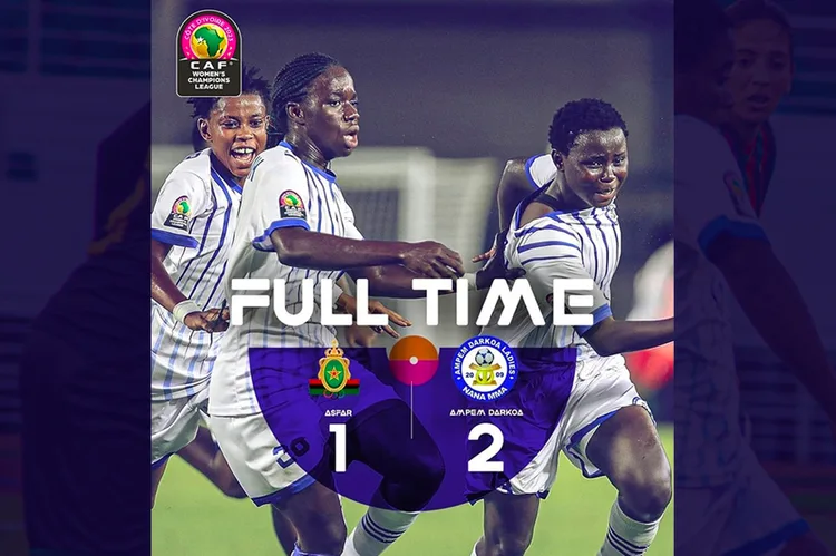 دوري أبطال افريقيا للسيدات: فريق الجيش الملكي ينهزم أمام أمبيم داركوا الغاني (1-2)