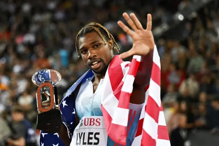 الدوري الماسي لألعاب القوى بلندن: العداء الأمريكي نواه لايلز يفوز بسباق الـ100 متر