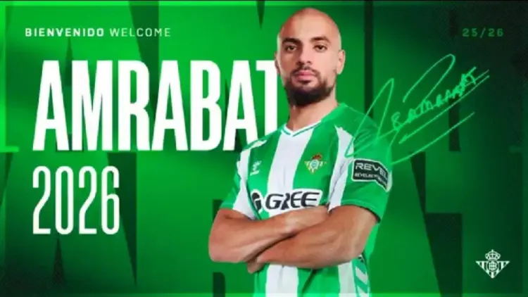 الدولي المغربي سفيان أمرابط ينضم إلى ريال بيتيس