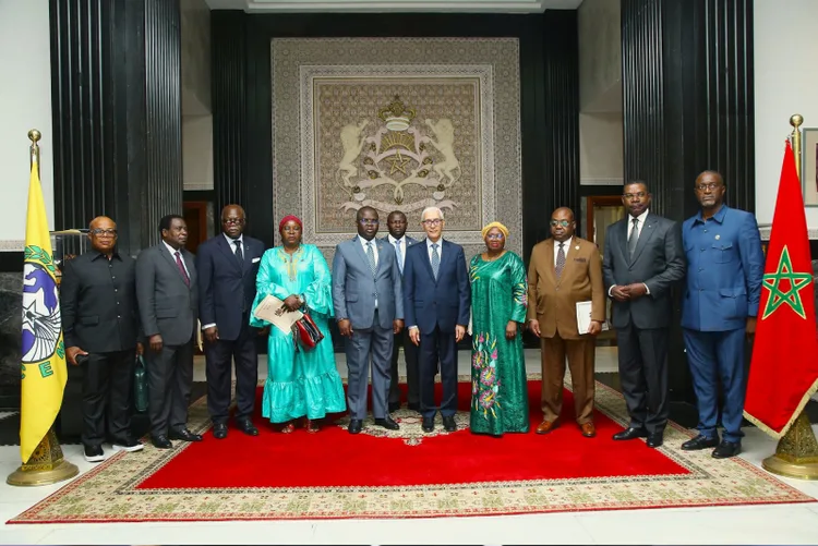 السيد الطالبي العلمي يتباحث بالرباط مع رئيس برلمان المجموعة الاقتصادية والنقدية لوسط إفريقيا